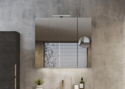 TBOSS Mirror Box Tressa 90x80 cm-es tükörös szekrény integrált és felső led világítással, powerboxxal (387231210609241431)