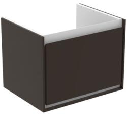 Ideal Standard Connect Air Cube 53 cm fali mosdótartó szekrény 1 fiókkal, matt sötétbarna E0846VY (E0846VY)