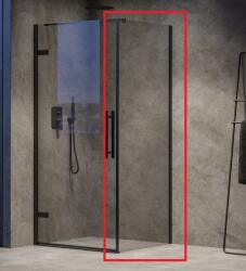 RAVAK Cool! COPS 90 cm fix oldalfal transparent üveggel, fekete X9VV70300Z1 (X9VV70300Z1)
