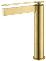 AREZZO design ELEGANT magasított mosdócsaptelep, szálcsiszolt arany AR-8595BG (AR-8595BG) - szaniterplaza