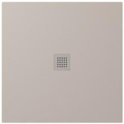 POLYSAN Sapho POLYSAN TRENECA 90x90 cm öntöttmárvány zuhanytálca, matt bézs 84300.81 (84300.81)