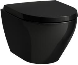 Laufen MODERNA S Design, @aposzSilent flush@aposz, rimless, mélyöblítésű fali wc, fényes fekete H8215440200001 (H8215440200001)