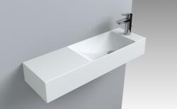 LunArt Alonzo R 81x26 cm jobbos mosdó, fényes fehér 5999123005212 (5999123005212)