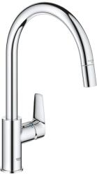 GROHE BauEdge kihúzható perlátoros egykaros mosogatócsap, króm 30536000 (30536000)