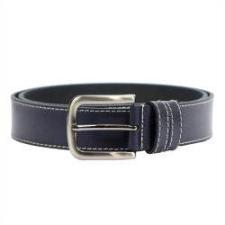 Gregorio VerMari PBS-40-1 navy férfi marhabőr öv 4.4 cm (43010)