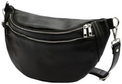 GREGORIO Luka DOLLARO fekete női bőr válltáska, crossbody 37 x 22 x 11 cm (52742)