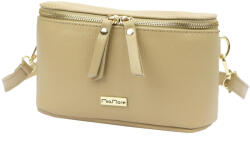 MiaMore 01-001 GOLD bézs női bőr oldaltáska, crossbody 22 x 13 x 7 cm (52207)