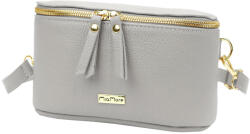 MiaMore 01-001 GOLD szürke női bőr oldaltáska, crossbody 22 x 13 x 7 cm (52206)