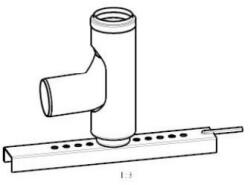 Brilon bekötõ könyök tartósínnel PPs 60mm PBK60 (PBK60)