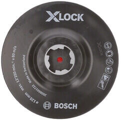 Bosch X-LOCK 125mm Hook taler cauciuc pentru disc fiber (2608601722)