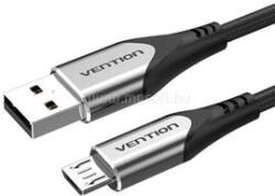 Vention USB-A 2.0/M -> Micro USB-B/M, 1m szövet 3A kábel (szürke) (COAHF) (COAHF)