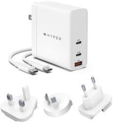 HyperDrive Hyper - GaN USB töltő (140W-os) - fehér (HY-HJG140WW)