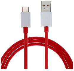 OnePlus warp adatkábel, usb - type-c, gyorstöltő, 150cm, törésgátló, piros (D401/5461100012B)