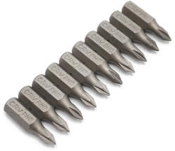 Fumasi Phillips bithegy készlet - 10 db, PH0 x 25mm, 1/4" (F260201)
