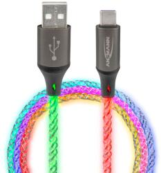 ANSMANN 1700-0158 USB kábel 1 M USB A USB C Többszínű (1700-0158)