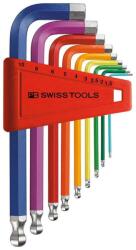 PB Swiss Tools - Set chei imbus 1.5-10mm Rainbow cap cu bila, 9 piese [PB212. H-10RB] (PB212.H-10RB) - bricolaj-mag