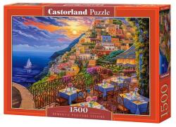 Castorland 1500 db-os puzzle - Romantikus naplemente Positanoban (C-152209)