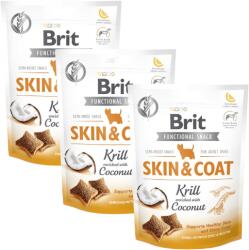 Brit Care Dog Functional Snack skin&coat Krill 3x150 g recompense caini piele si blana
