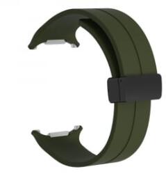 Cellect Samsung Galaxy Watch Ultra 24mm mágneses szilikon óraszíj sötétzöld (CEL-STRAP-WATCH7U-GR) (CEL-STRAP-WATCH7U-GR)