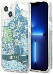 GUESS Husa Guess GUHCP13SLFLSN iPhone 13 mini 5.4" green/green hardcase Flower Liquid Glitter - vexio