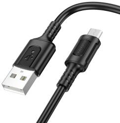 BOROFONE Cablu Date si Incarcare USB-A - microUSB Borofone BX111 Feliz, 18W, 1m, Negru