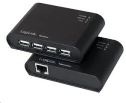LogiLink UA0230 4 Portos USB 2.0 HUB fekete