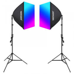 Neewer NK800 szoftbox és 24W RGB LED fényforrás szett állvánnyal (B0CF55TW5J)