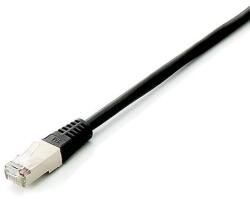 Equip S/FTP CAT6a Patch Kábel - 1 m, 10db/csomag, Fekete