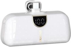 Dudao K20SC 5000mAh mini 2x USB-C powerbank - fehér