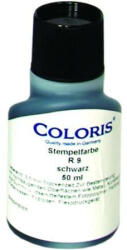 COLORIS Bélyegzőfesték, 50 ml, ipari, univerzális, COLORIS R9, fekete (IC04320201) (04320201)