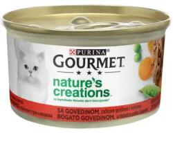 Purina Hrana umeda pentru pisici Purina Gourmet Nature s Creations, Vita, mazare si morcov, 85g (12425612)