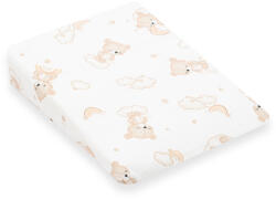 New Baby Baba párna huzat- ék alakú New Baby BASIC fehér 30x37 cm bear beige