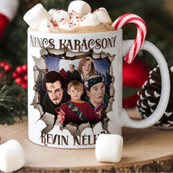 Deconline Customs Karácsonyi bögre "Nincs karácsony Kevin nélkül" 330 ml kerámia Full HD (DO129218-CERAMIC-MUG)