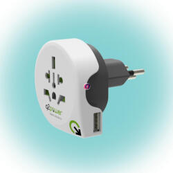 Home Q2 power Utazóadapter World to Switzerland USB" Q2 (1-100210)