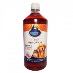 Best4Pets Ulei de Somon Salbatic, caini si pisici, piele si blana, BEST4PETS, 1l