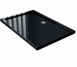 Welland T102 Zuhanytálca - 100x80 cm - Fekete (T102B-100-80-6)