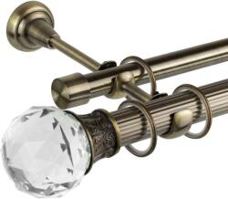  Odeon Dupla Függönyrúd - Antik Arany - 400 cm