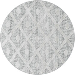 Pisa Geometrikus Kerek Szőnyeg - Világosszürke - 200x200 cm (PISA2002004707GREY)