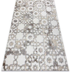  SOLE D3882 Lapos Szőtt Szőnyeg - Bézs/Szürke - 140x190 cm (BA052)
