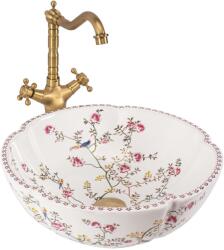 Rea Felicia - Virágmintás Pultos Mosdó - 425x425 mm (52663)