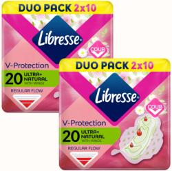Libresse Ultra+ Natural normál szárnyas egészségügyi Betét AloeVera kivonattal 2x20db