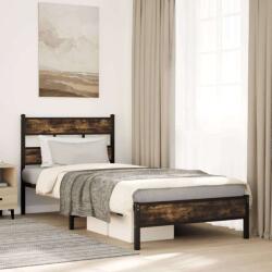 vidaXL sonoma tölgy színű fejtámlás ágykeret matrac nélkül 90 x 200 cm (4017193)