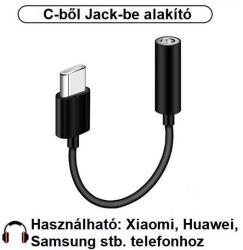 Jack Telefon Type-C-ből Jack 3.5 mm-be való átalakító (LEO-4179-02)