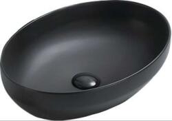 Mexen Cornelia Ovális Mosdó - Fekete Matt - 50x36cm (5907709157538)