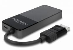 DELOCK Splitter Delock 87737, 3x DisplayPort, Black (87737)