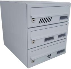  M30 Moduláris Postaláda - 3 rekeszes - RAL 7035 (1138-22111)