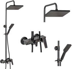 Trendy Sanitary Három funkciós zuhany oszlop, kád funkcióval, fekete antikolt megjelenésben TRENDY S