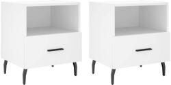vidaXL Modern Fehér Éjjeliszekrény Szett - 2 db - 40x35x47, 5 cm (827469)
