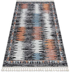 BELLE BR23A Modern Szőnyeg - 120x170 cm - Fekete/Bézs (E033)