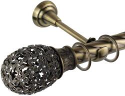  Annecy Galériakarnis - Csavart Rúd - Antik Arany - 360 cm